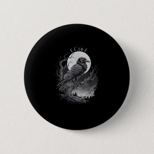 Macaron Rond 5 Cm Oiseau créatif F-Caw-F Art