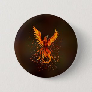 Macaron Rond 5 Cm Oiseau de Phoenix