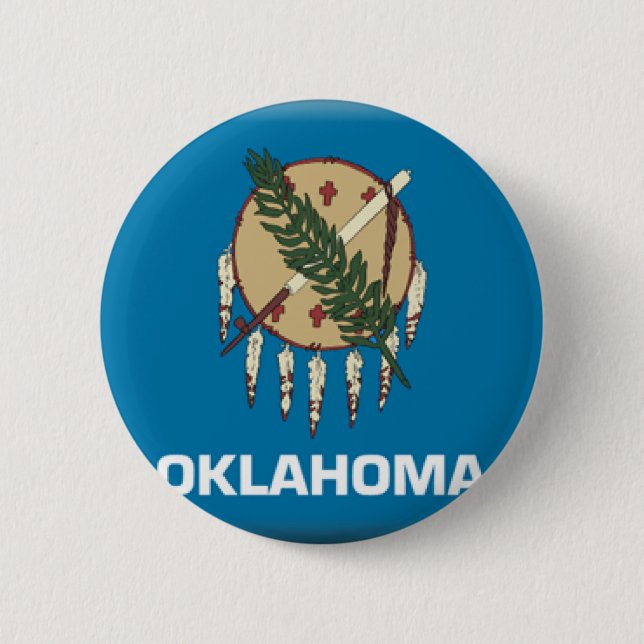 Macaron Rond 5 Cm Oklahoma (Devant)
