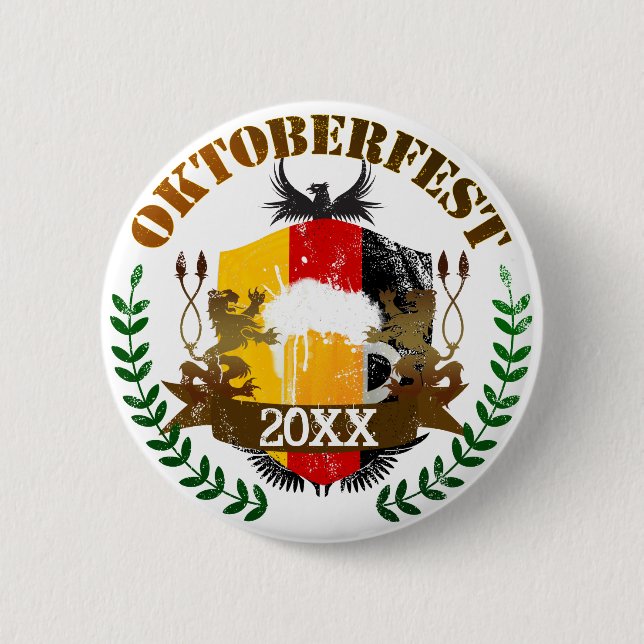 Macaron Rond 5 Cm Oktoberfest (Devant)