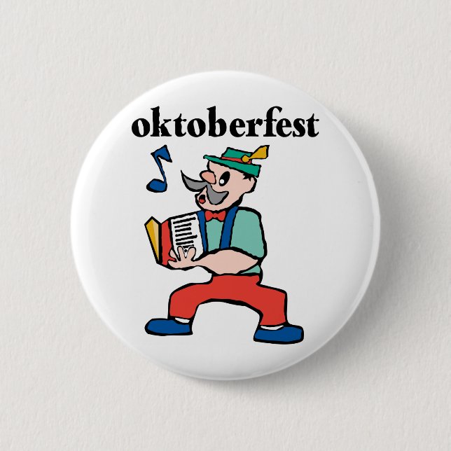 Macaron Rond 5 Cm Oktoberfest mignon (Devant)