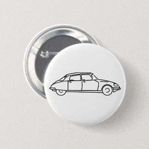 Macaron Rond 5 Cm Oldtimer Citroen