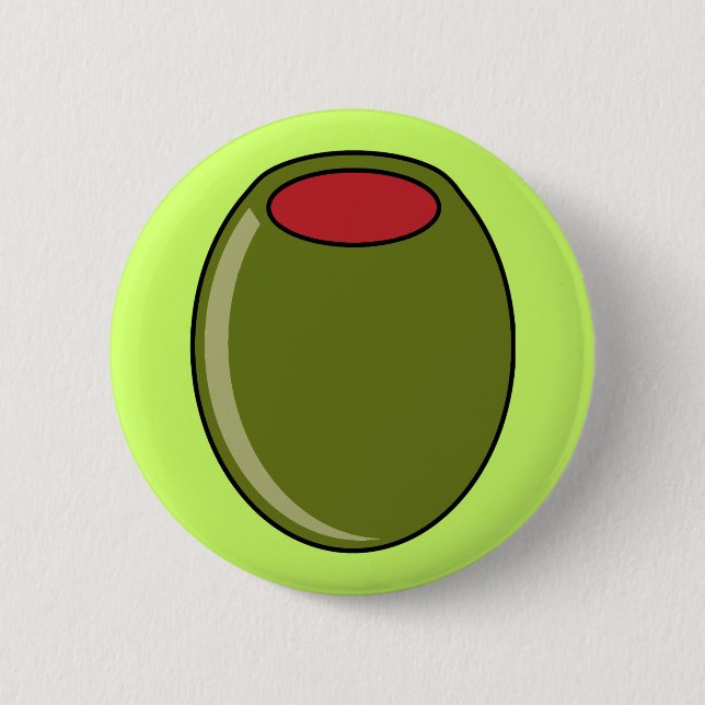 Macaron Rond 5 Cm Olive verte (Devant)