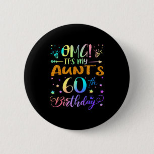 Macaron Rond 5 Cm Omg C'est Les 60 Ans De Ma Tante Douce 60 Ans