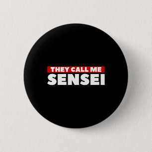 Macaron Rond 5 Cm On M'Appelle Sensei Martial Arts Karate