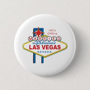 Macaron Rond 5 Cm On se marie à Las Vegas