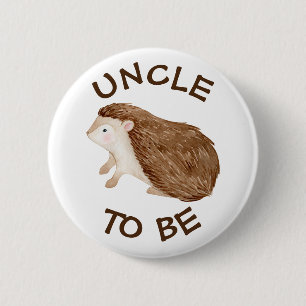 Macaron Rond 5 Cm Oncle à être Bois Animaux Bouton Baby shower