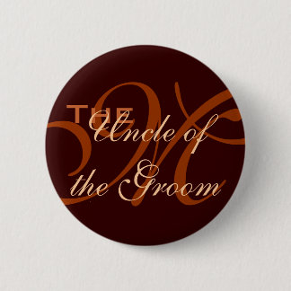 Macaron Rond 5 Cm Oncle du bouton de marié