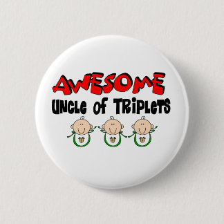 Macaron Rond 5 Cm ONCLE IMPRESSIONNANT des TRIPLETS