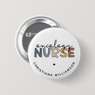 Macaron Rond 5 Cm Oncologie personnalisée Infirmière Oncologie RN Ca