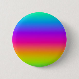 Macaron Rond 5 Cm Ondes Sinusoïdales Linéaires Arc-en-ciel