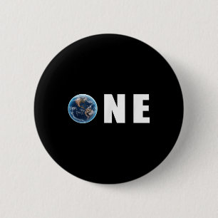 Macaron Rond 5 Cm One Planet S'Occuper It Jour des terres Outfit Cad