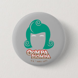 Macaron Rond 5 Cm Oompa Loompa Graphique de cheveux