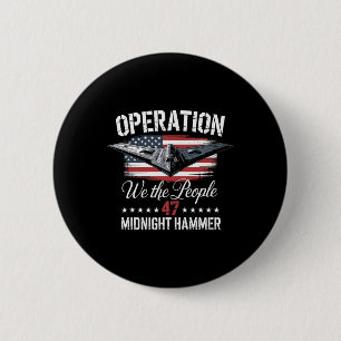 Macaron Rond 5 Cm Opération Jet Stealth B-2 Midnight Hammer de minui
