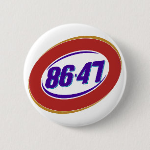 Macaron Rond 5 Cm Opinion politique anti-Trump