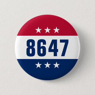 Macaron Rond 5 Cm Opinion politique anti-Trump