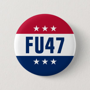 Macaron Rond 5 Cm Opinion politique anti-Trump