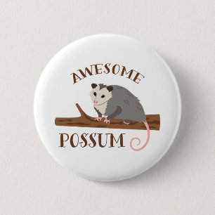 Macaron Rond 5 Cm Opossum impressionnant