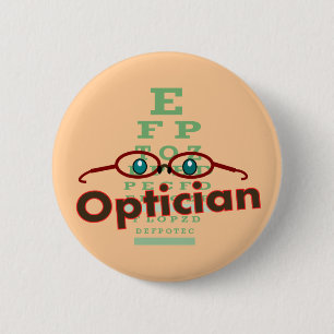 Macaron Rond 5 Cm Opticien--Cadeaux de diagramme d'oeil