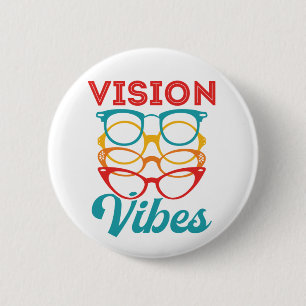 Macaron Rond 5 Cm Optométriste Vibes Optométrie Personnel Opticien
