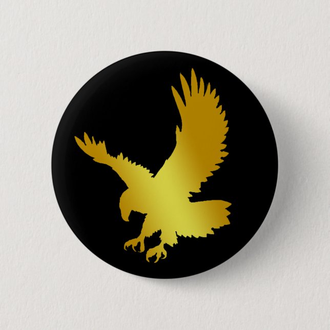 MACARON ROND 5 CM OR EAGLE (Devant)