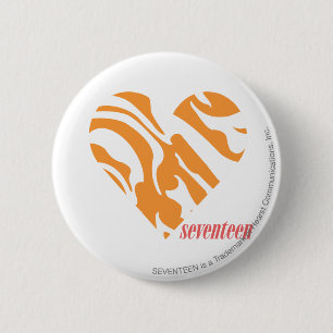 Macaron Rond 5 Cm Orange 2 de zèbre