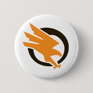 Macaron Rond 5 Cm OrangeOpsButton