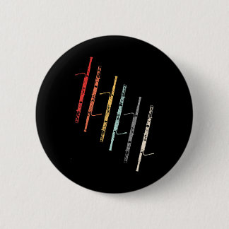 Macaron Rond 5 Cm Orchestre Bassoonist Bassoon Player