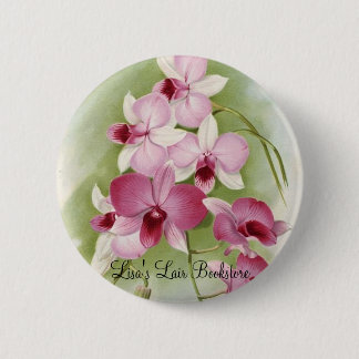 Macaron Rond 5 Cm Orchidée - DendrobiumPhalaenopsis