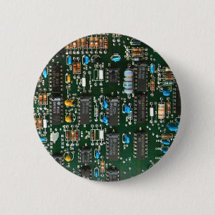 Macaron Rond 5 Cm Ordinateur Électronique Carte de circuits imprimés