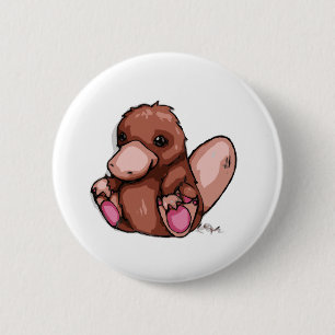 Macaron Rond 5 Cm Ornithorynque