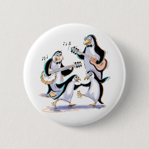 Macaron Rond 5 Cm Oscillation de pingouins
