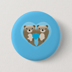 Macaron Rond 5 Cm Otter Love