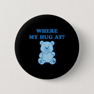 Macaron Rond 5 Cm Où est mon câlin ours mignon