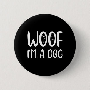 Macaron Rond 5 Cm Ouah Un Chien Drôle Halloween Chien Amoureux De Ch
