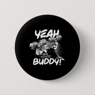 Macaron Rond 5 Cm Ouais Buddy - Ronnie Coleman Db Banch Presse Gym M