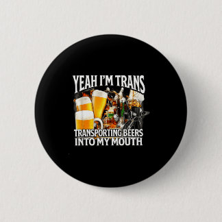 Macaron Rond 5 Cm Ouais trans drôle débridé dévergondé mème de la ge