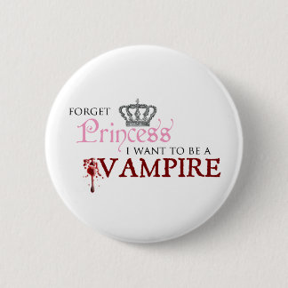 Macaron Rond 5 Cm "Oubliez la princesse, je veulent être un vampire