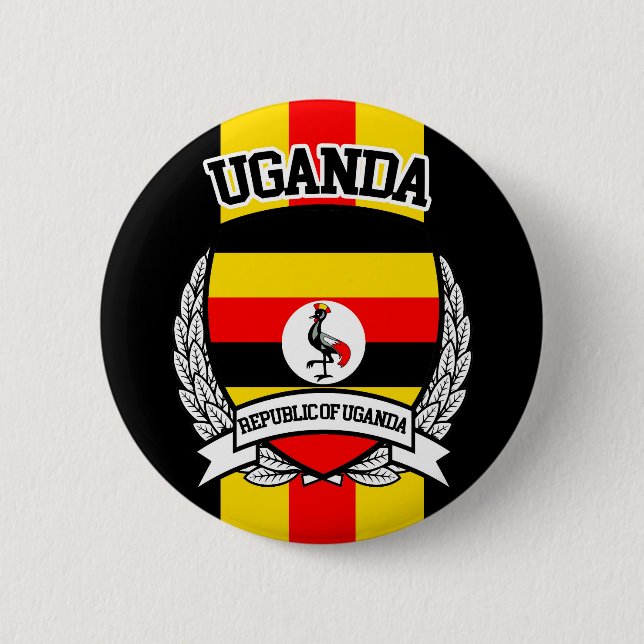 Macaron Rond 5 Cm Ouganda (Devant)