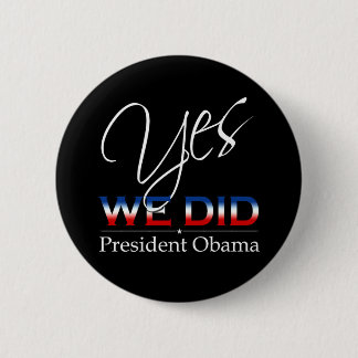 Macaron Rond 5 Cm OUI Nous l'Avons Fait Obama - Bouton Rond