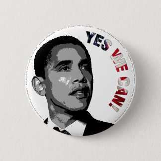 Macaron Rond 5 Cm Oui nous pouvons ! - Bouton politique d'Obama