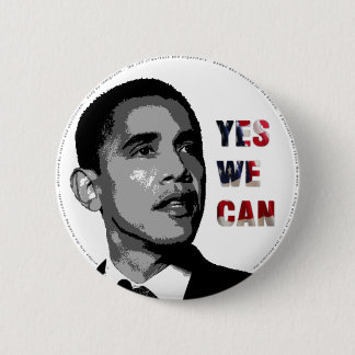 Macaron Rond 5 Cm Oui nous pouvons - bouton politique d'Obama