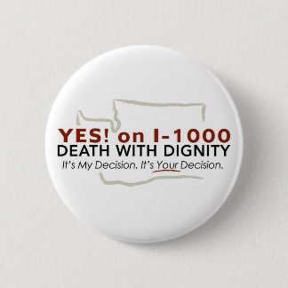 Macaron Rond 5 Cm Oui ! sur le bouton I-1000
