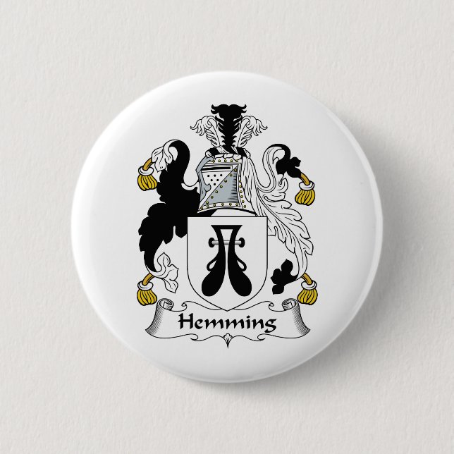 Macaron Rond 5 Cm Ourlage de la crête de famille (Devant)