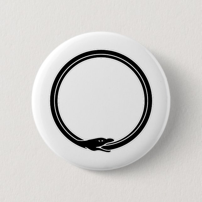 Macaron Rond 5 Cm Ouroboros (Devant)