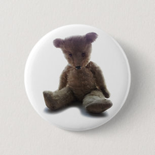 Macaron Rond 5 Cm Ours de nounours vintage