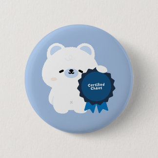 Macaron Rond 5 Cm Ours polaire Chaos certifié