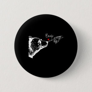 Macaron Rond 5 Cm Ours Skeleton Boop Ours Drôle Halloween Fille Homm