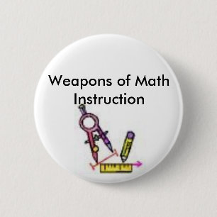 Macaron Rond 5 Cm outils de maths, armes de l'instruction de maths