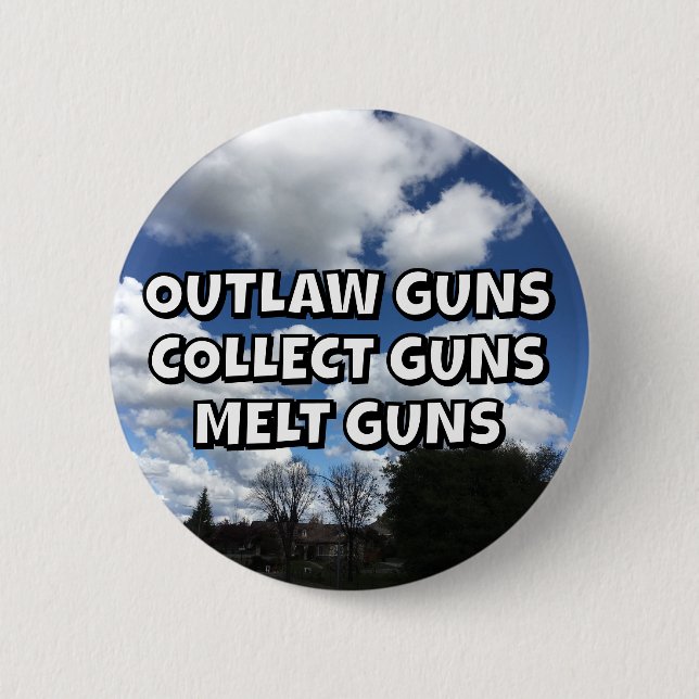 MACARON ROND 5 CM OUTLAW GUNS COLLECT GUNS MELT GUNS (Devant)